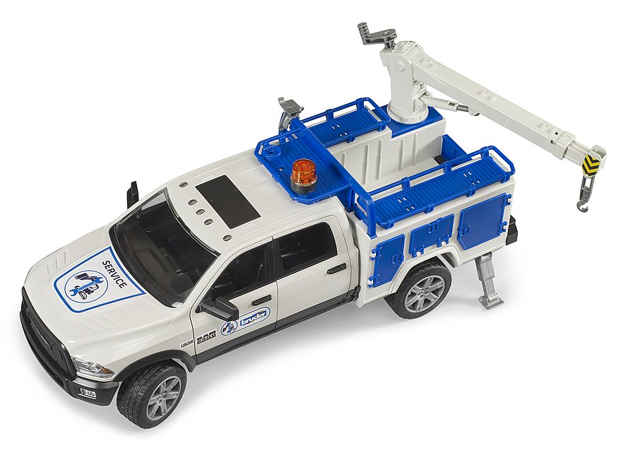 Bruder 02509 Ram 2500 Services Truck With Rotating Beacon Light Bb