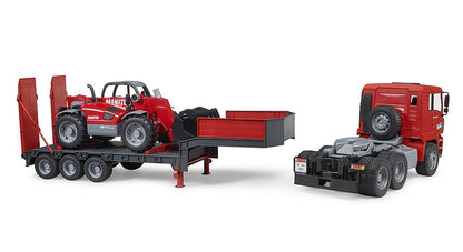 Bruder 02774 Man TGA Low Loader with Manitou