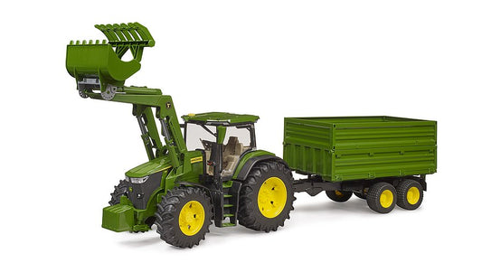 Bruder 03155 John Deere 7R 350 Tractor with Front End Loader and Tipping Trailer