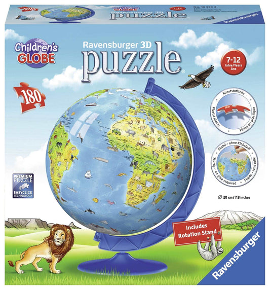 3d Puzzle 180pc - Ravensburger - Childerns Globe